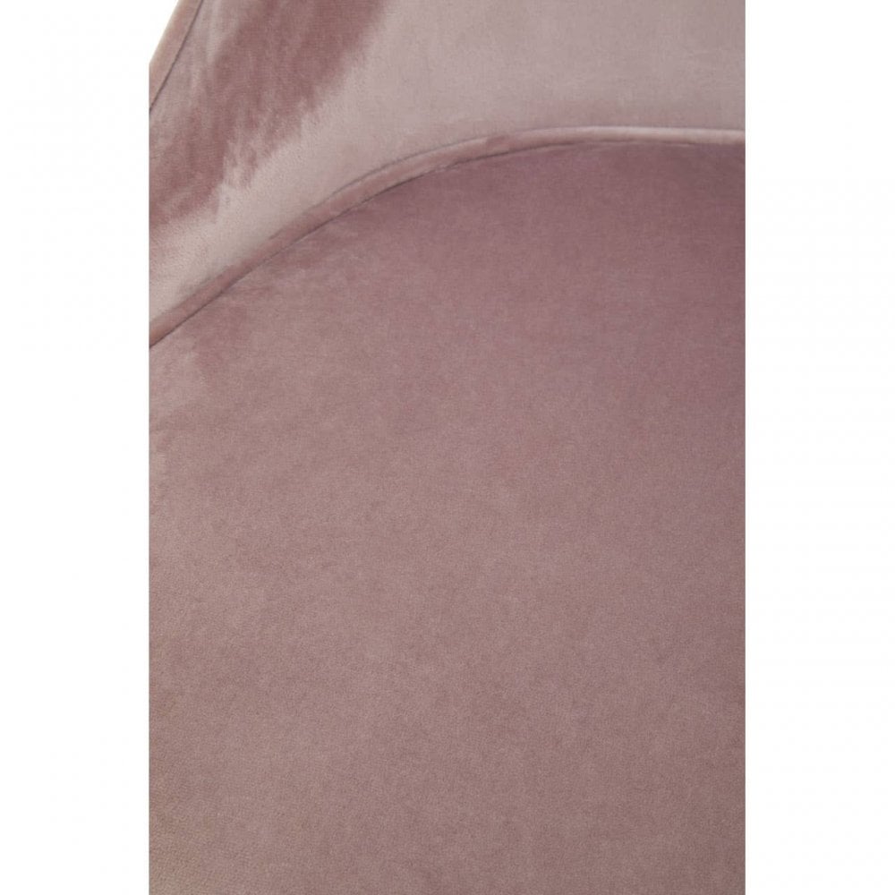 Demi Dusky Pink Velvet Dining Chair