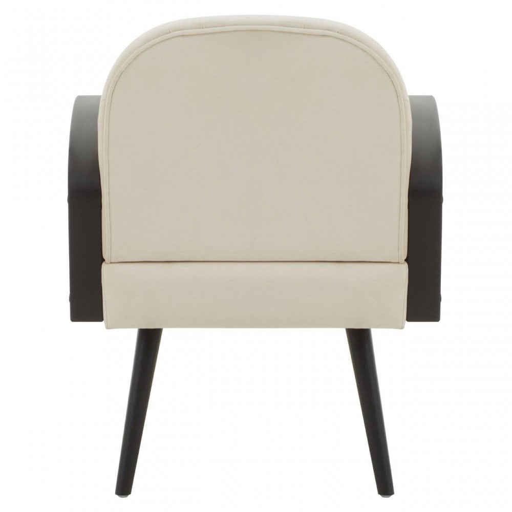 Hala Natural Velvet Armchair