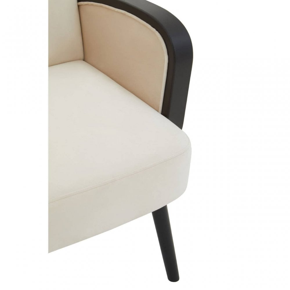 Hala Natural Velvet Armchair