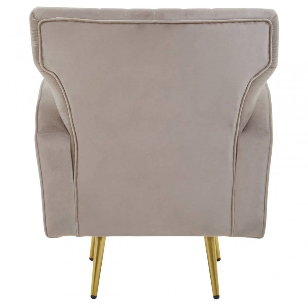 Hayley Mink Velvet Armchair