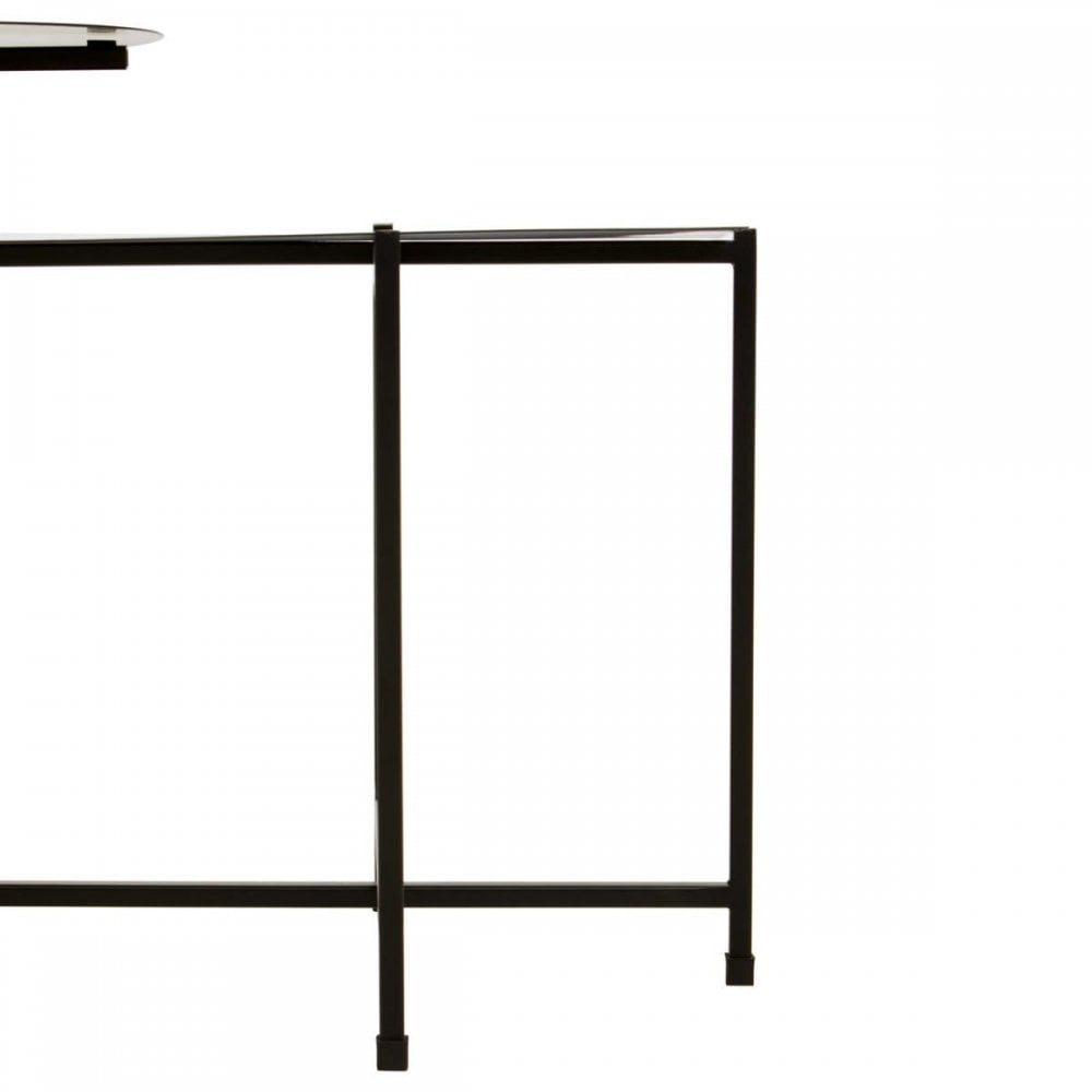 Ramus Two Tier Black And White Ombre Side Table
