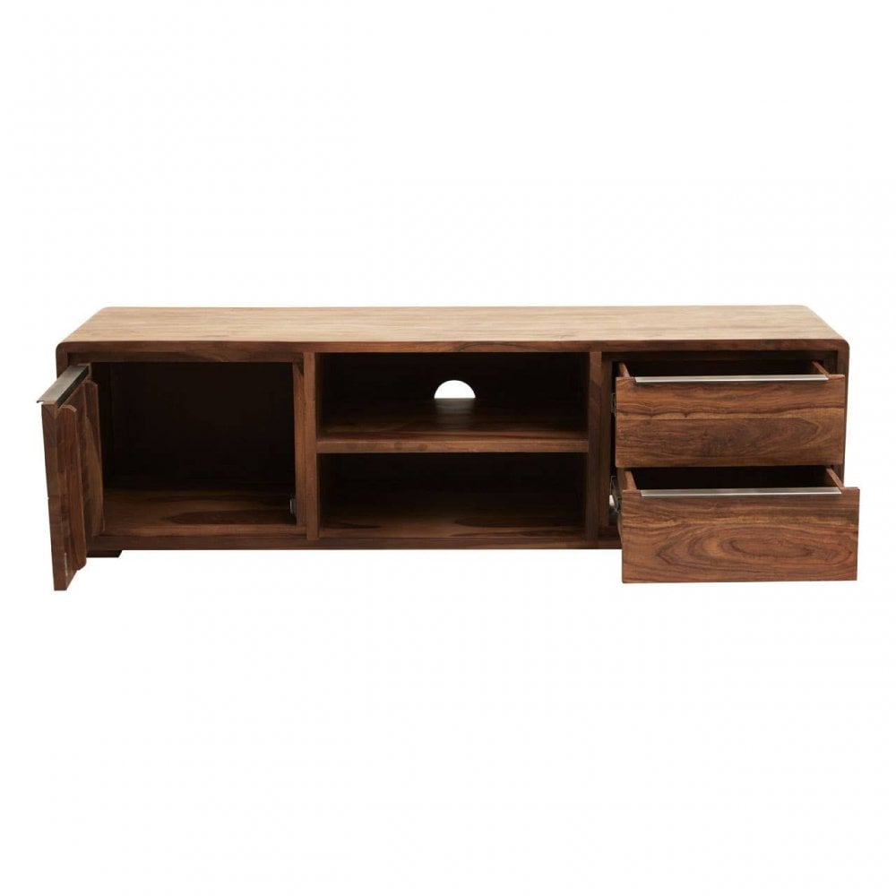 Surati One Door Sheesham And Acacia Wood Media Unit