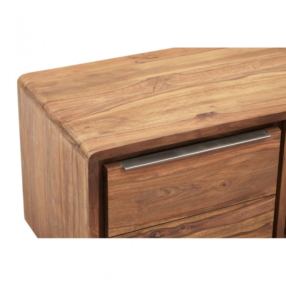 Surati One Door Sheesham And Acacia Wood Media Unit