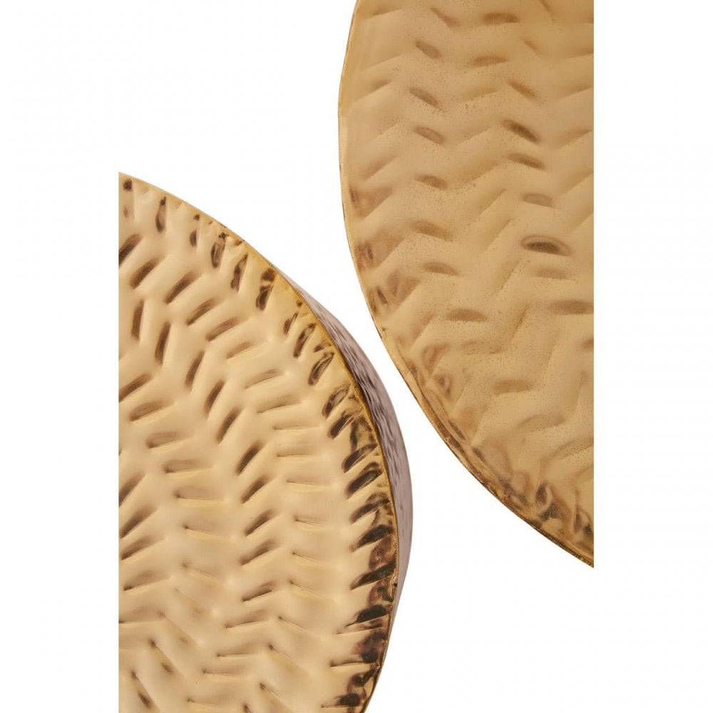 Templar Set Of 2 Gold Finish Stools