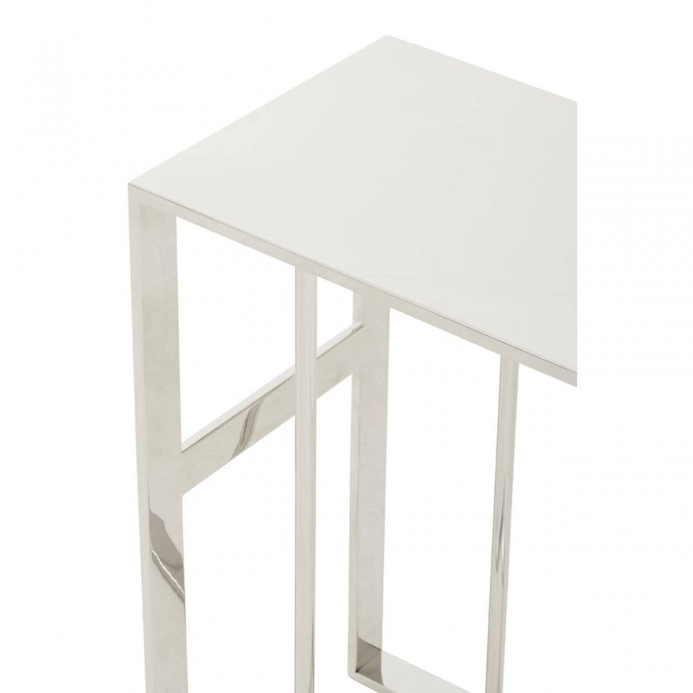 Oria Silver Side Table