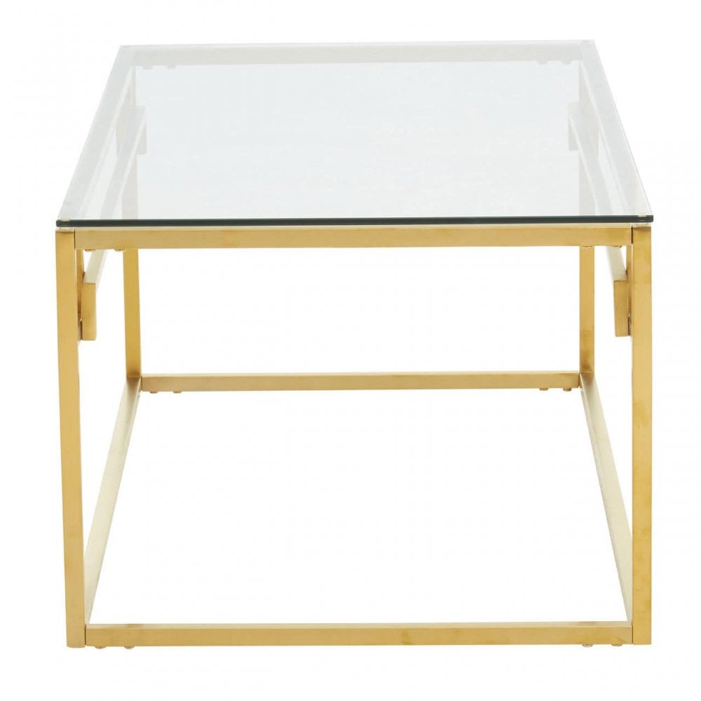Allure Gold Brushed Coffee Table