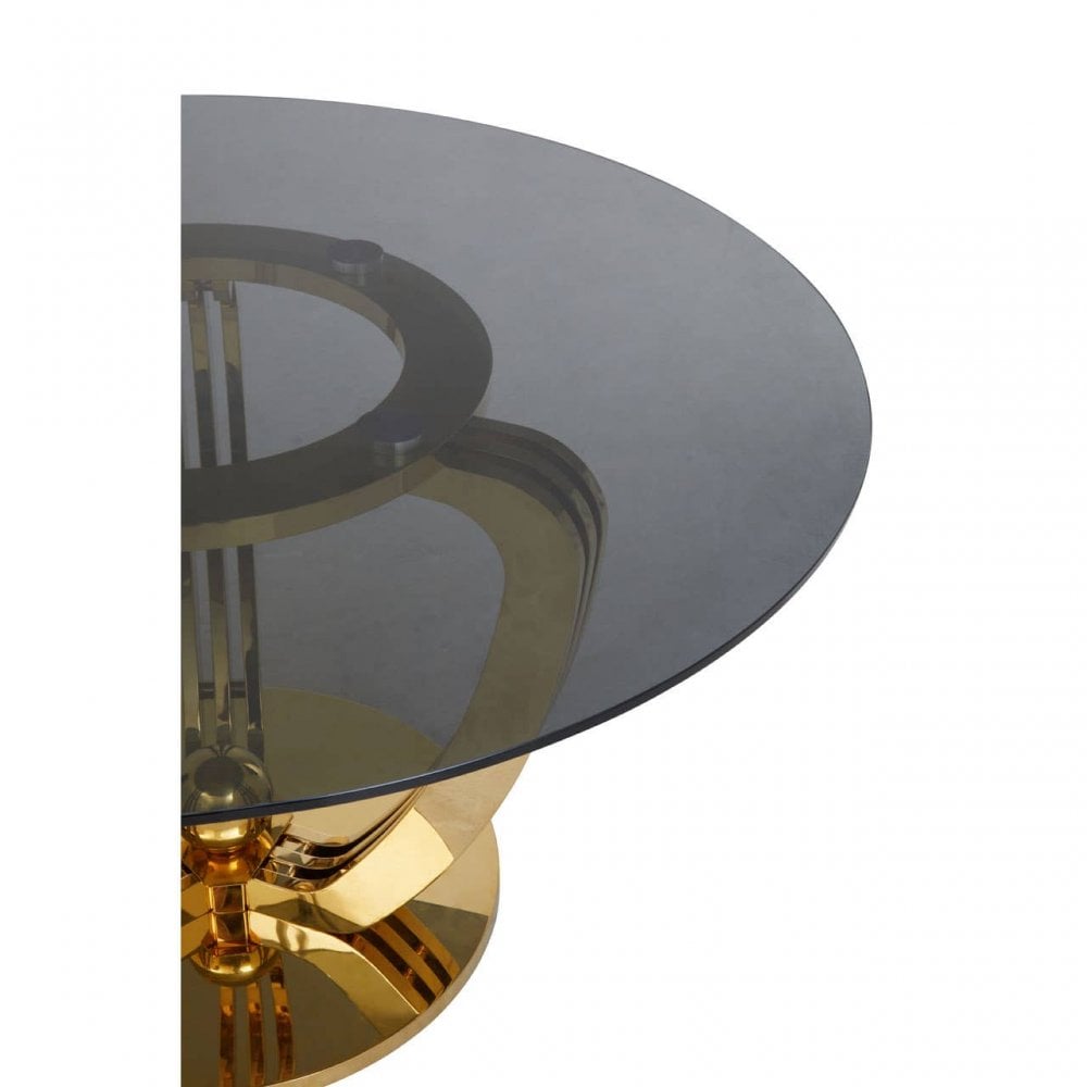 Moda Grey Tempered Glass Dining Table