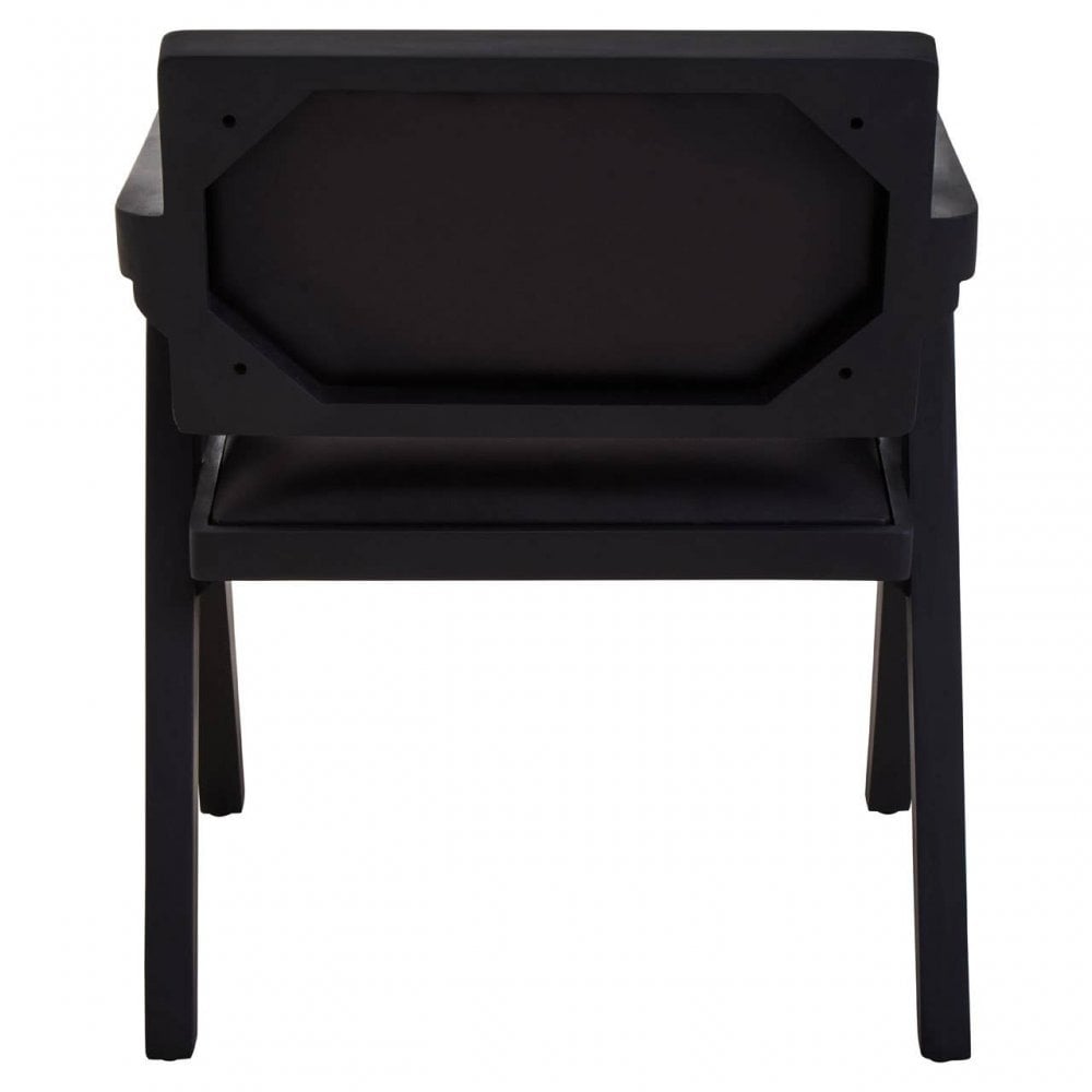 Buffalo Black Leather Armchair
