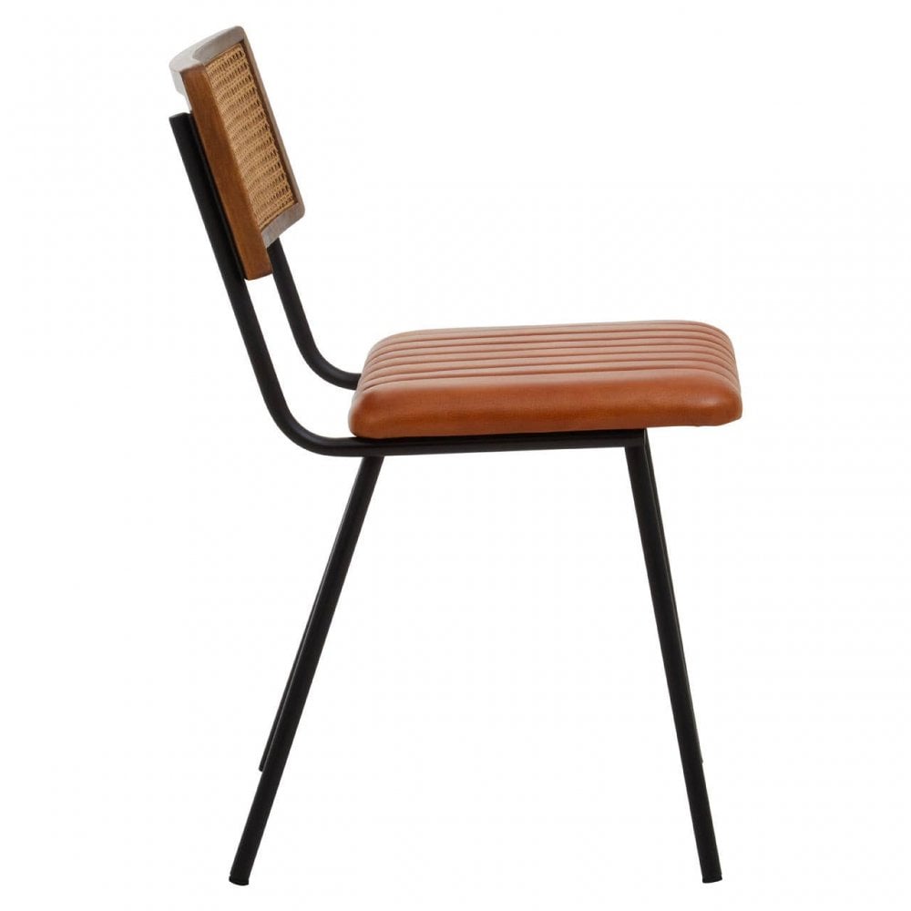 Buffalo Tan Leather Dining Chair