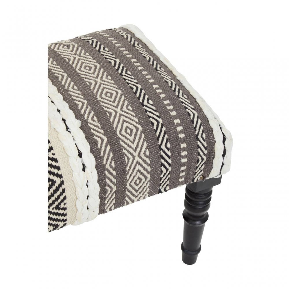 Cefena Grey And White Bench