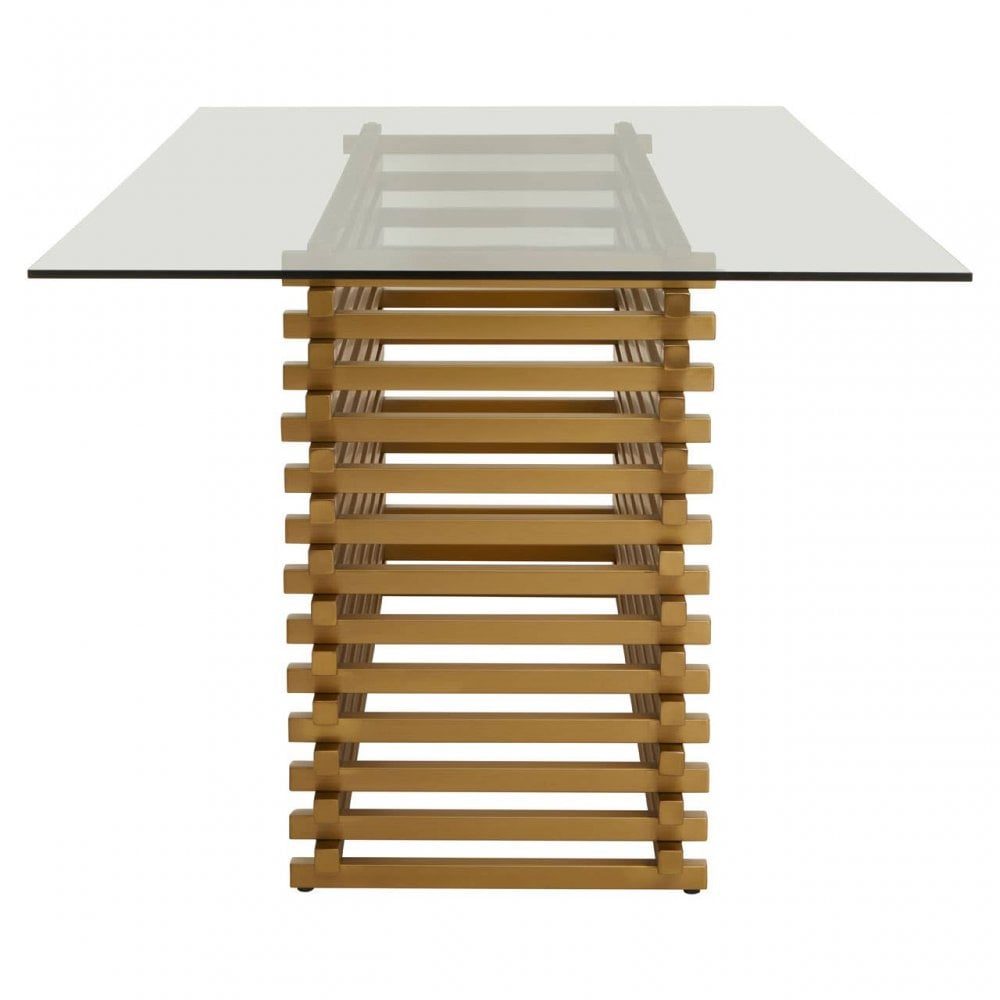 Vogue Matte Gold Dining Table