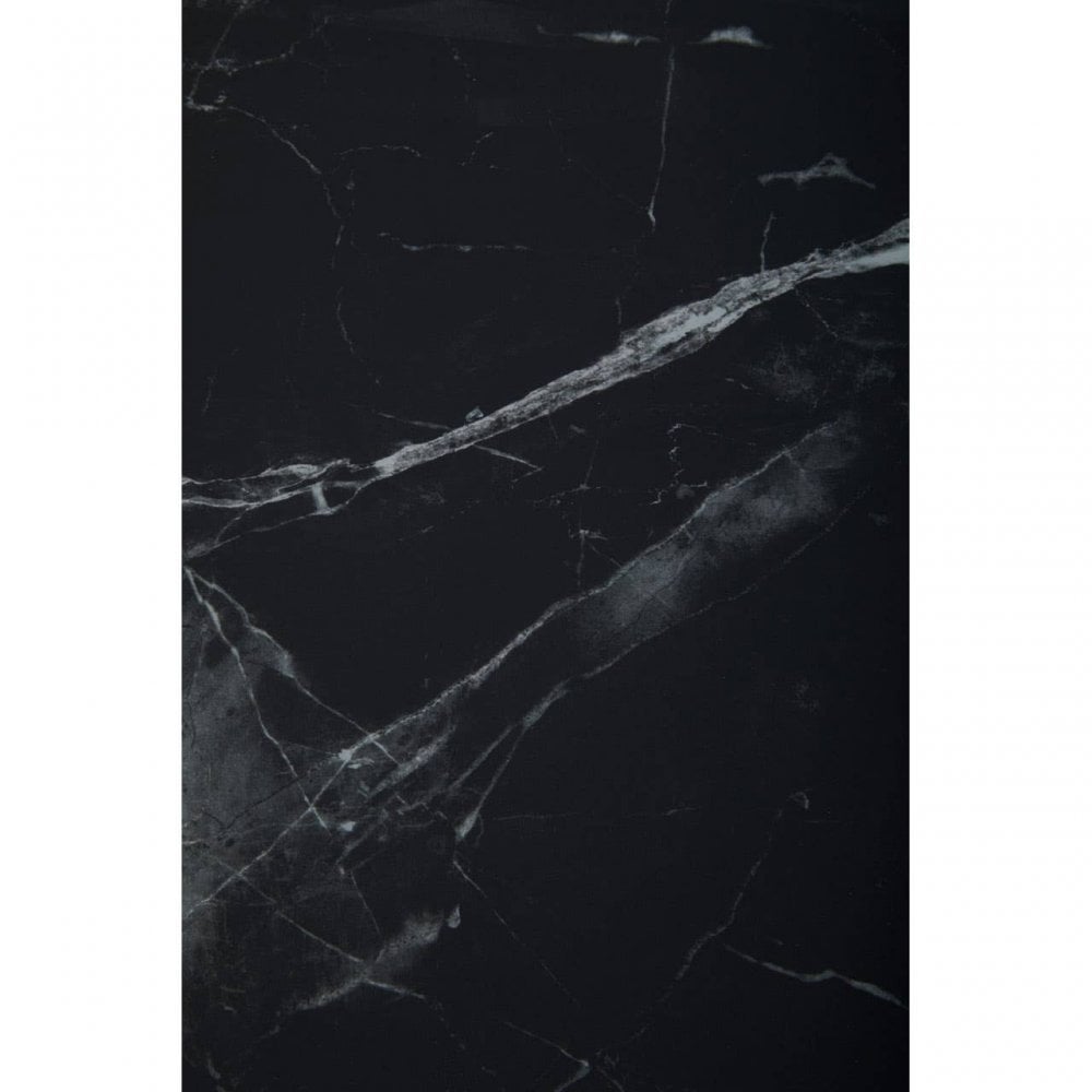 Arenza Black Marble And Silver Console Table.