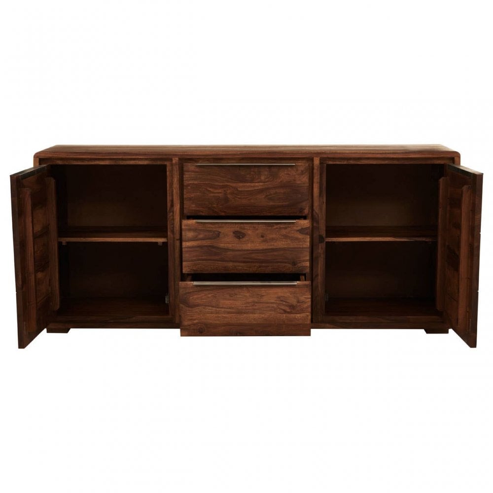 Surati Two Door Three Drawer Sheesham And Acacia Sideboard