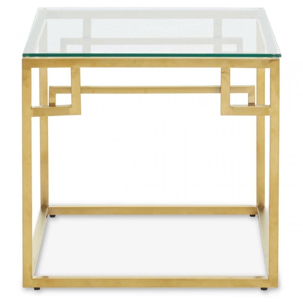 Allure Gold Brushed Side Table