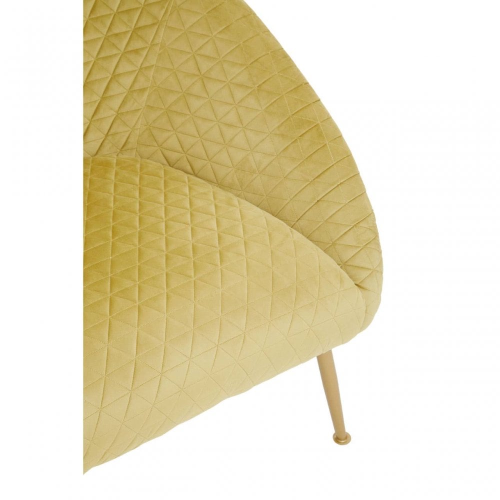Tania Gold Velvet Occasional Chair