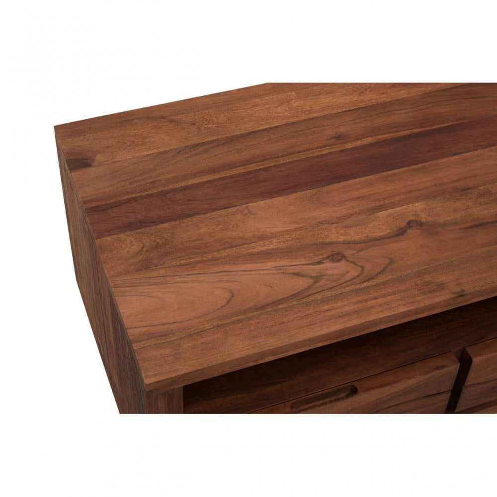 Simla Acacia Three Drawer Media Unit