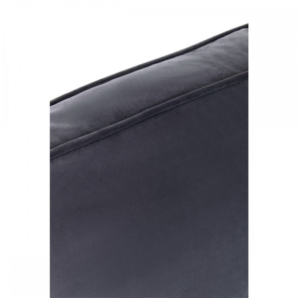 Ralph Three Seat Black Velvet Sofa