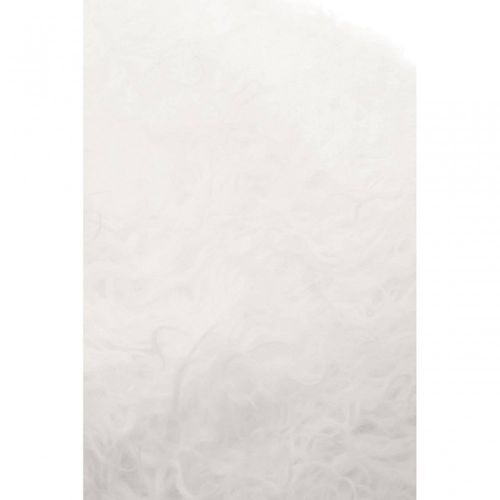 Bosie Small White Mongolian Lamb Fur Cushion