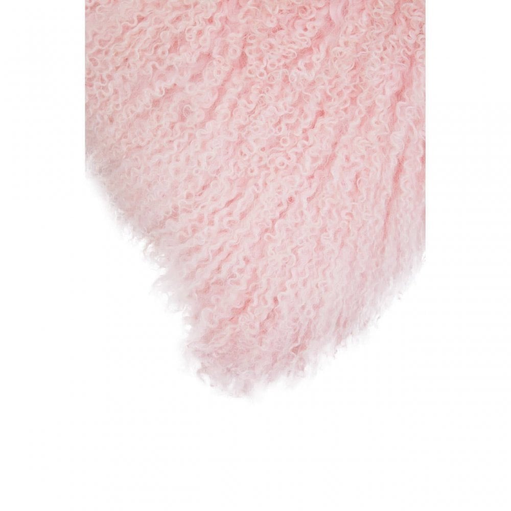 Bosie Small Pink Mongolian Lamb Fur Cushion