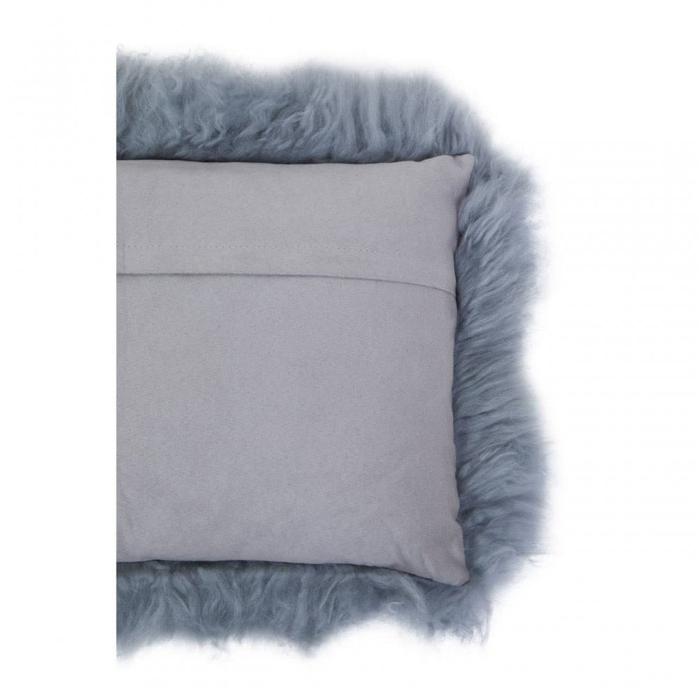 Bosie Large Grey Mongolian Lamb Fur Cushion