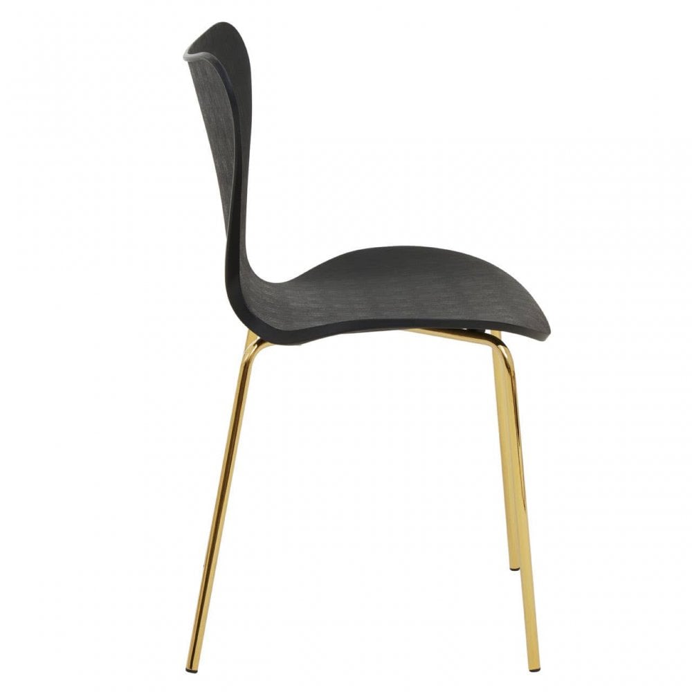 Laila Dining Chair With Black Seat