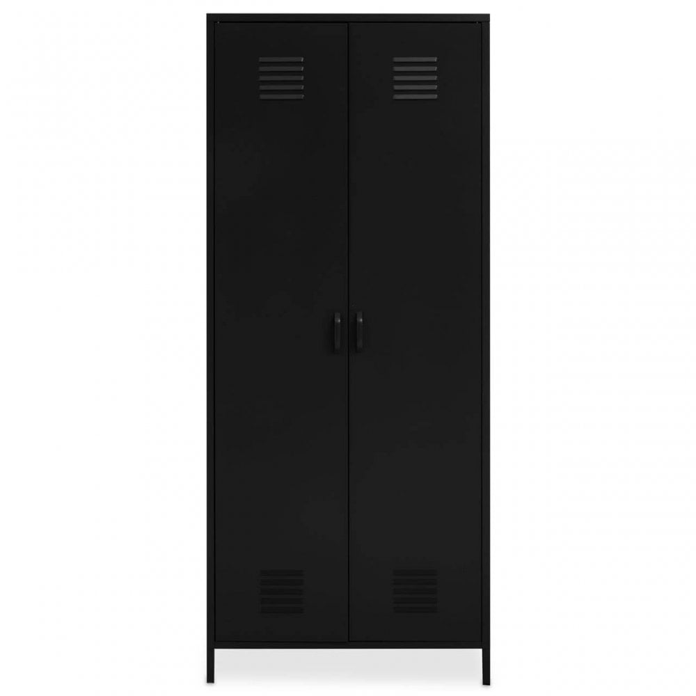 Academy Two Door Black Wardrobe