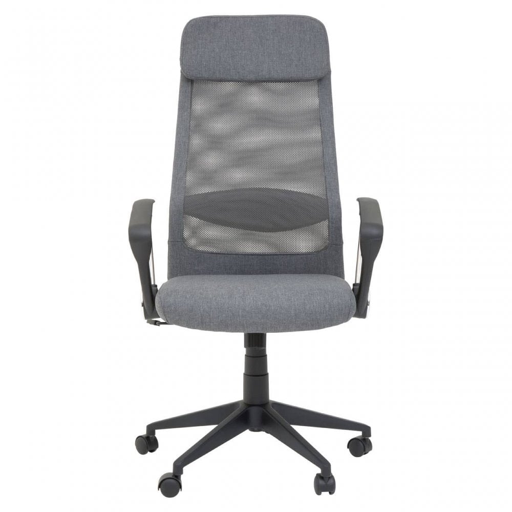 Brent Grey Mesh And Fabric Home Office Chair