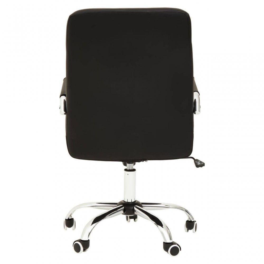 Brent Black Tufted Home Office Chair