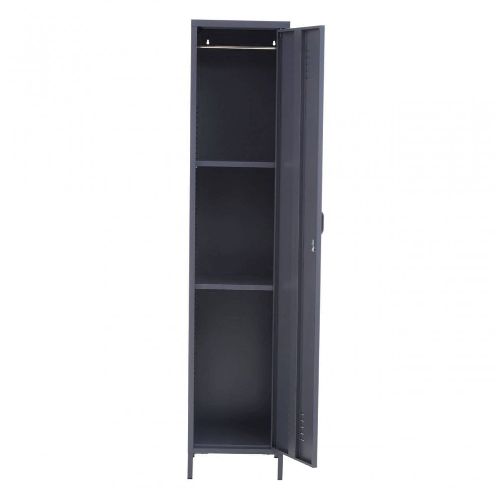 Academy One Door Grey Metal Locker
