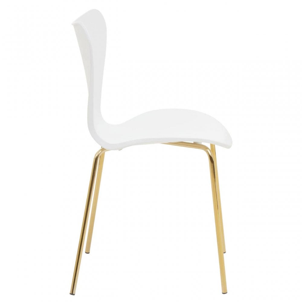 Laila Dining Chair With White Seat