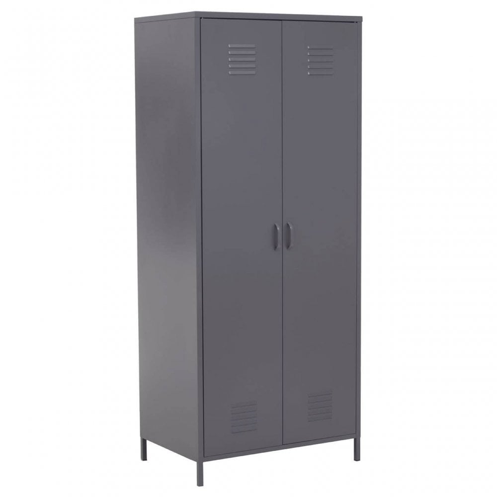 Academy Two Door Grey Wardrobe
