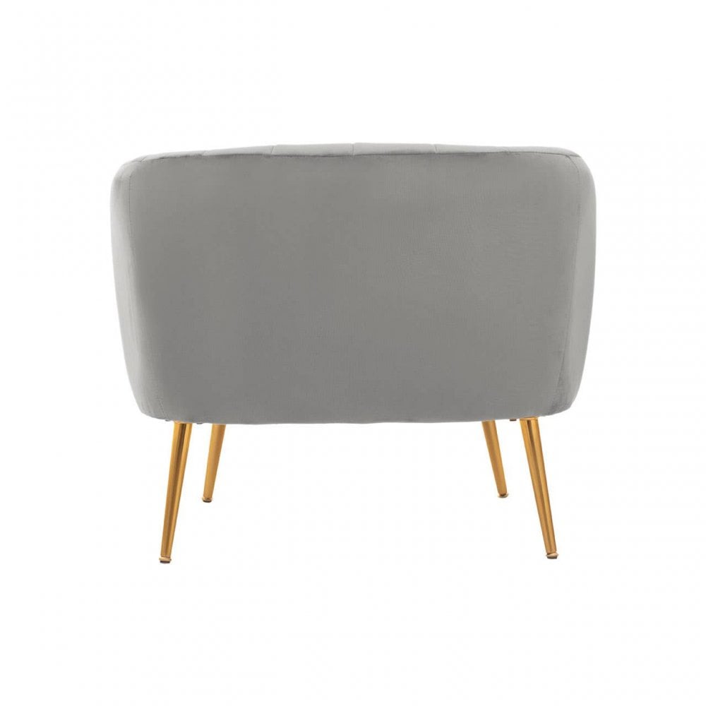 Larissa Grey Velvet Chair