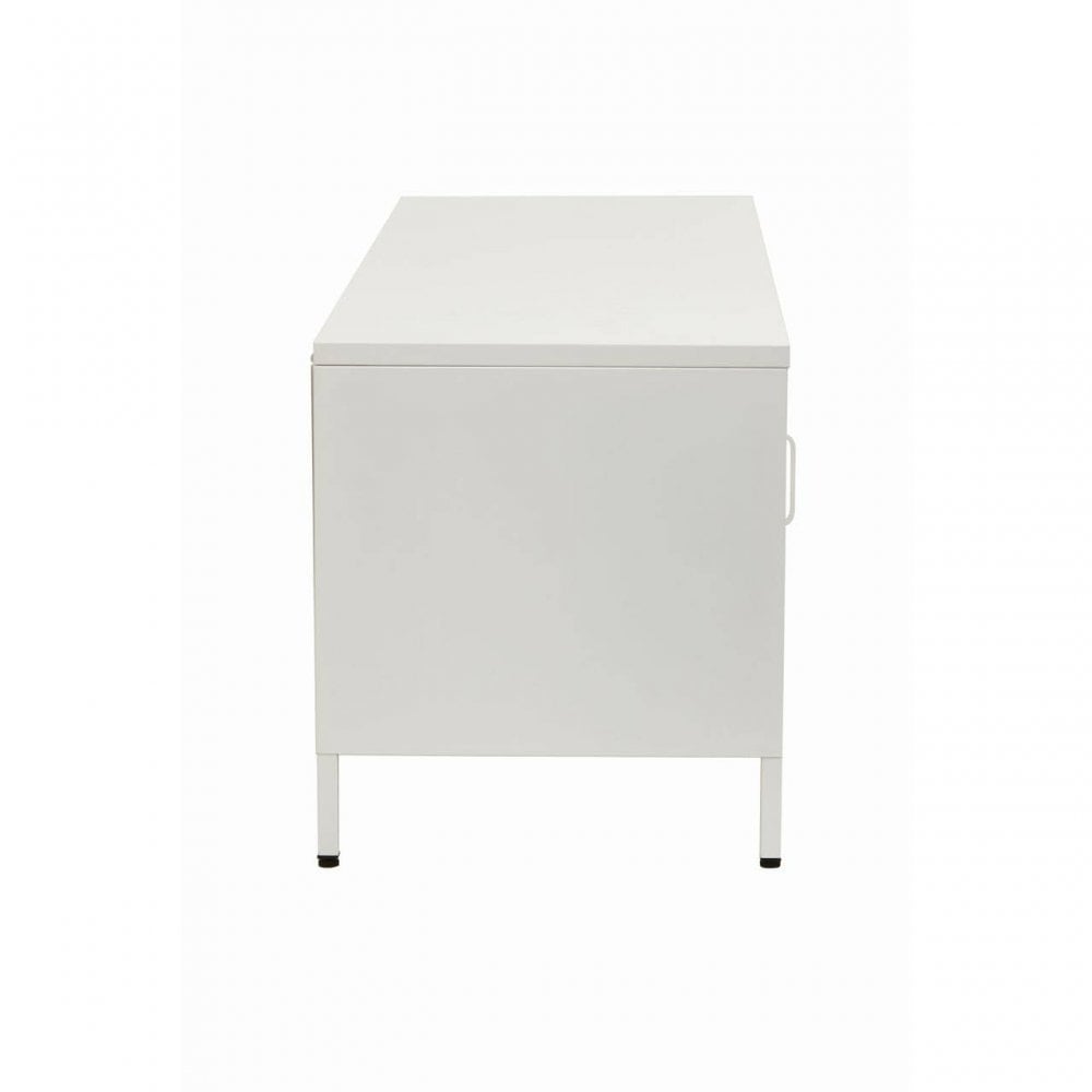 Acier Two Door White Media Unit