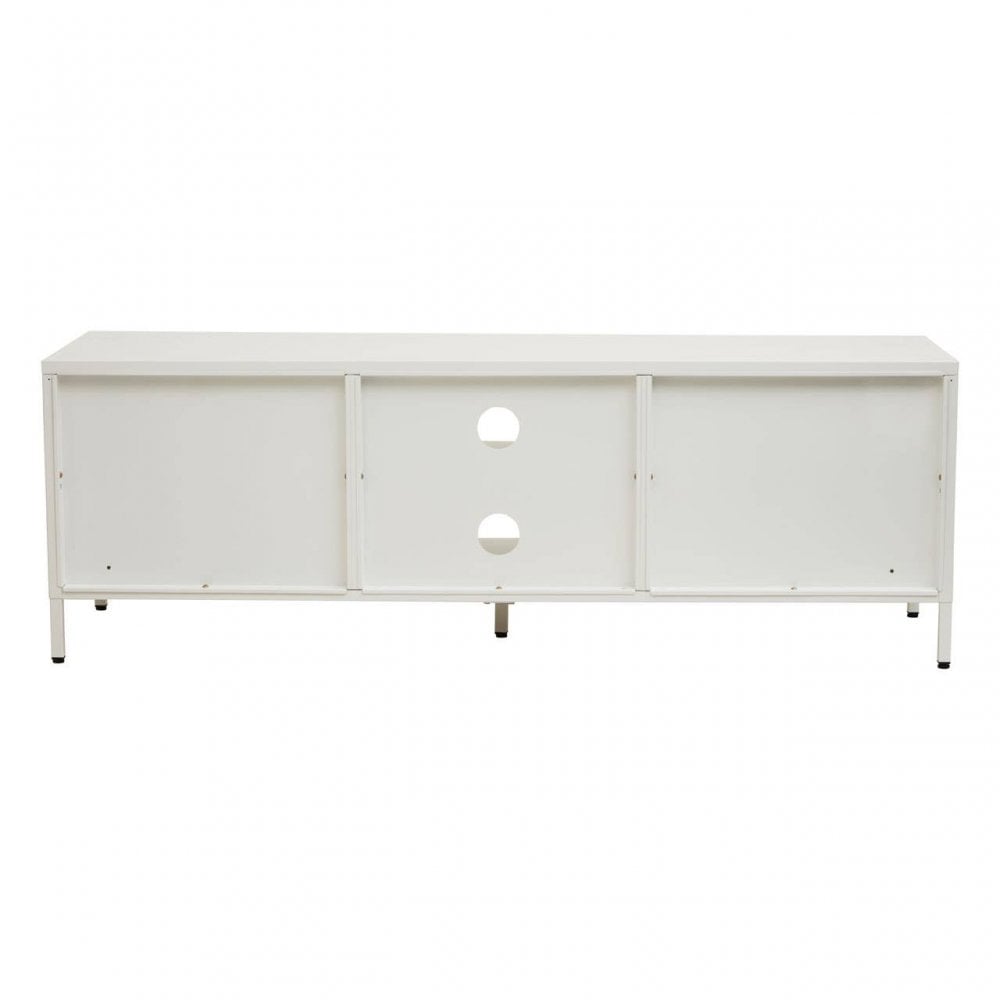Acier Two Door White Media Unit