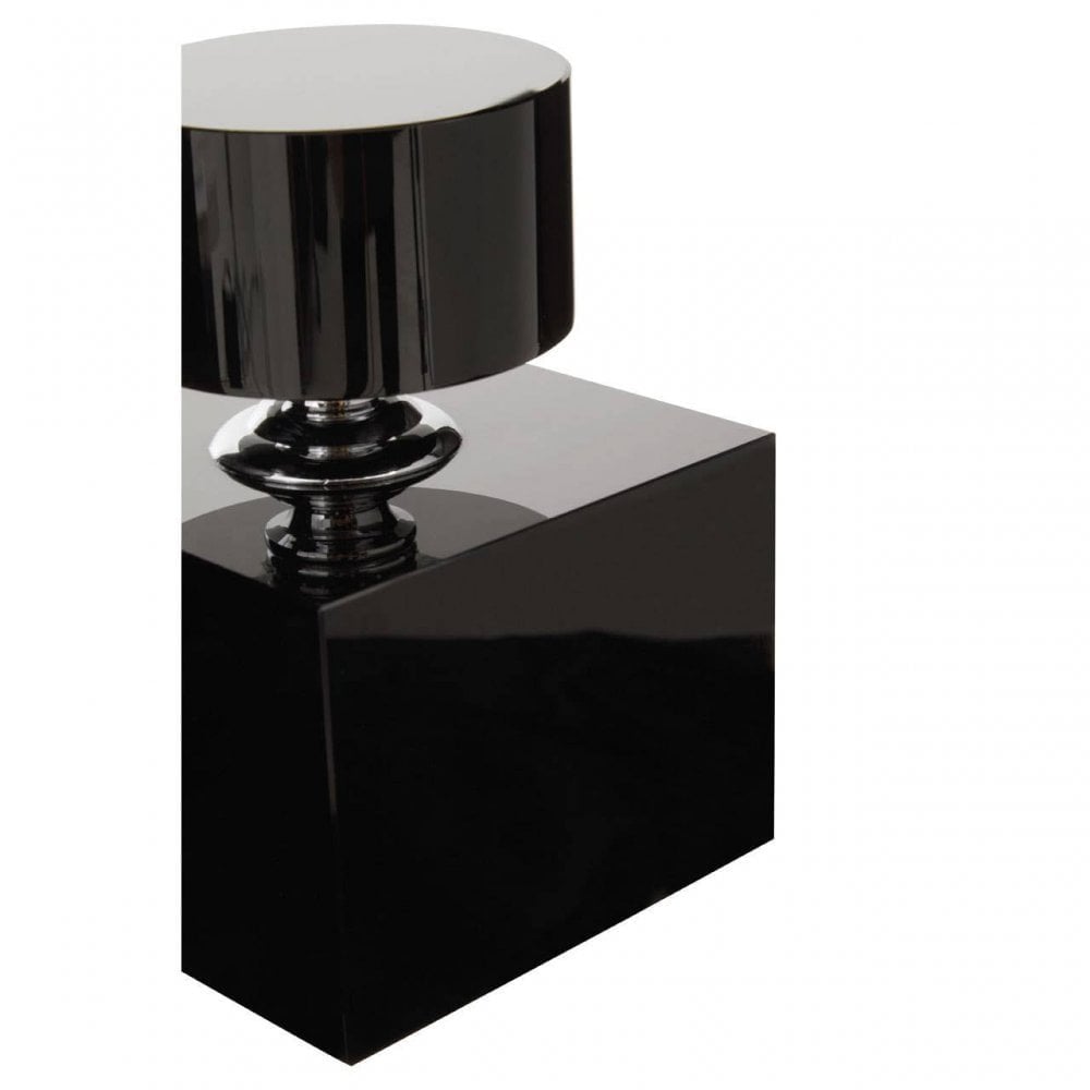 Carrie Black Finish Large Crystal Bottle