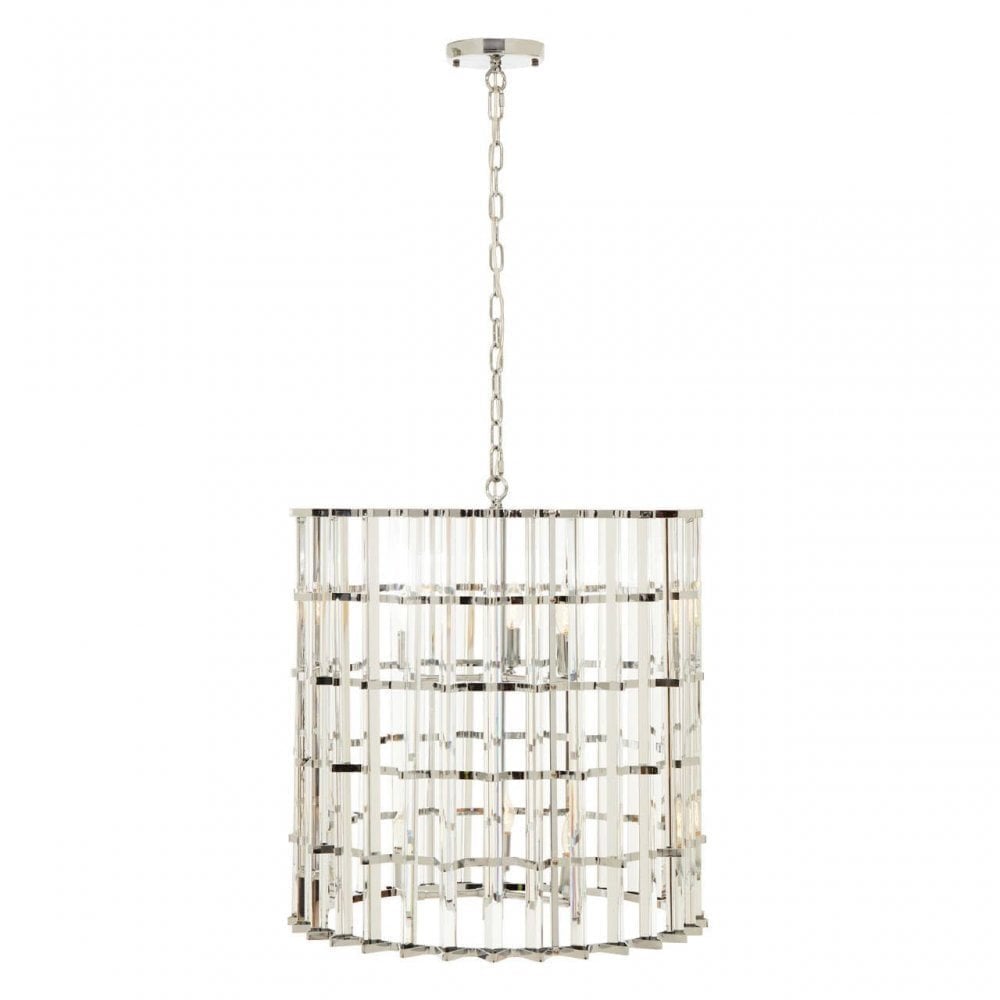 Karli Chrome And Glass Vertical Light