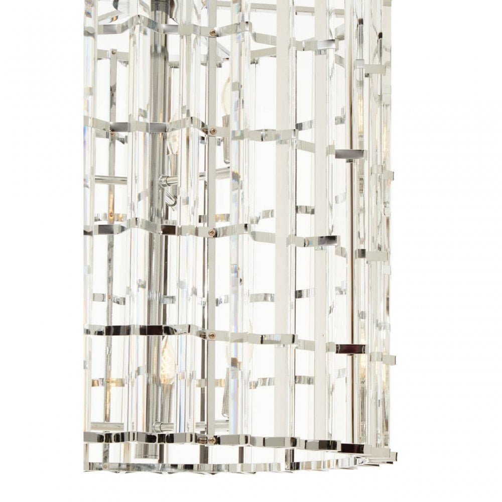 Karli Chrome And Glass Vertical Light