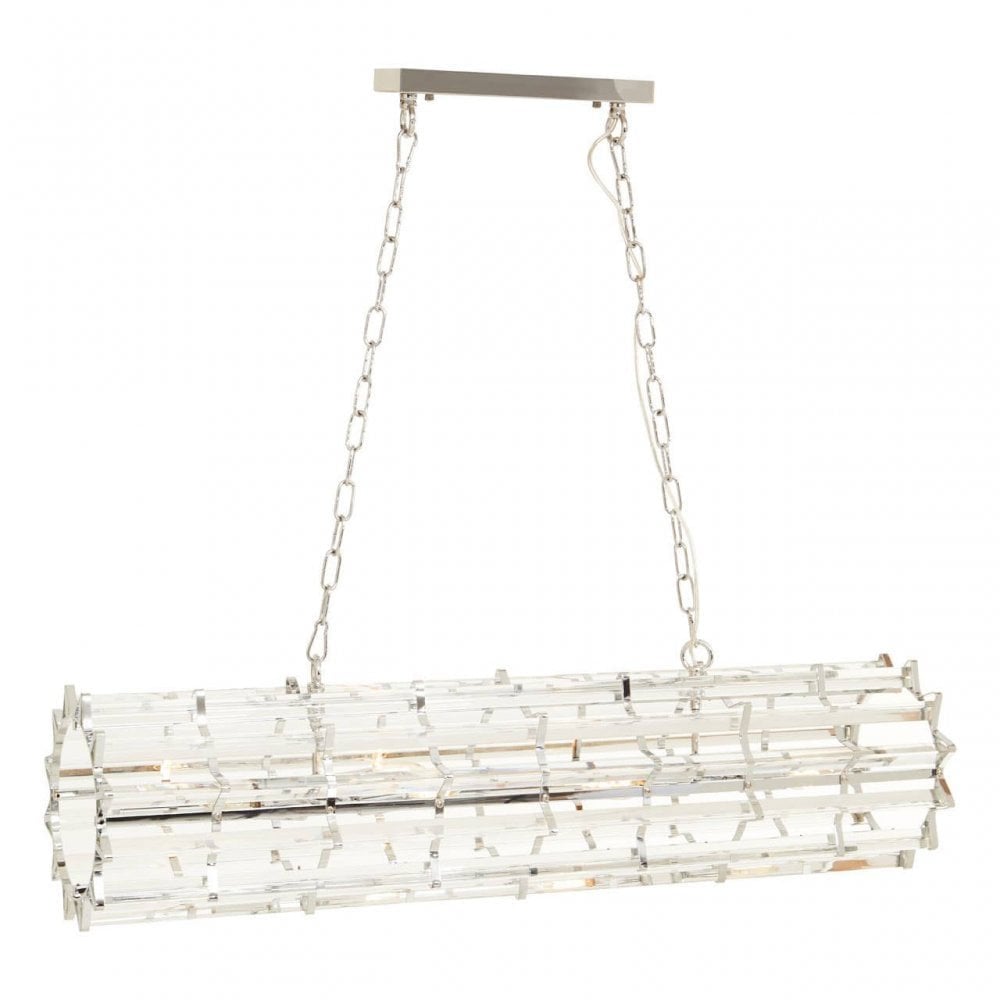 Karli Chrome Eight Bulb Pendant Light