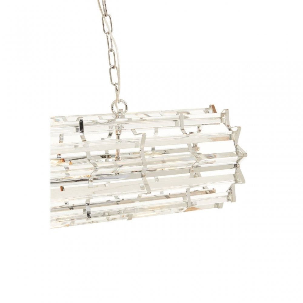 Karli Chrome Eight Bulb Pendant Light