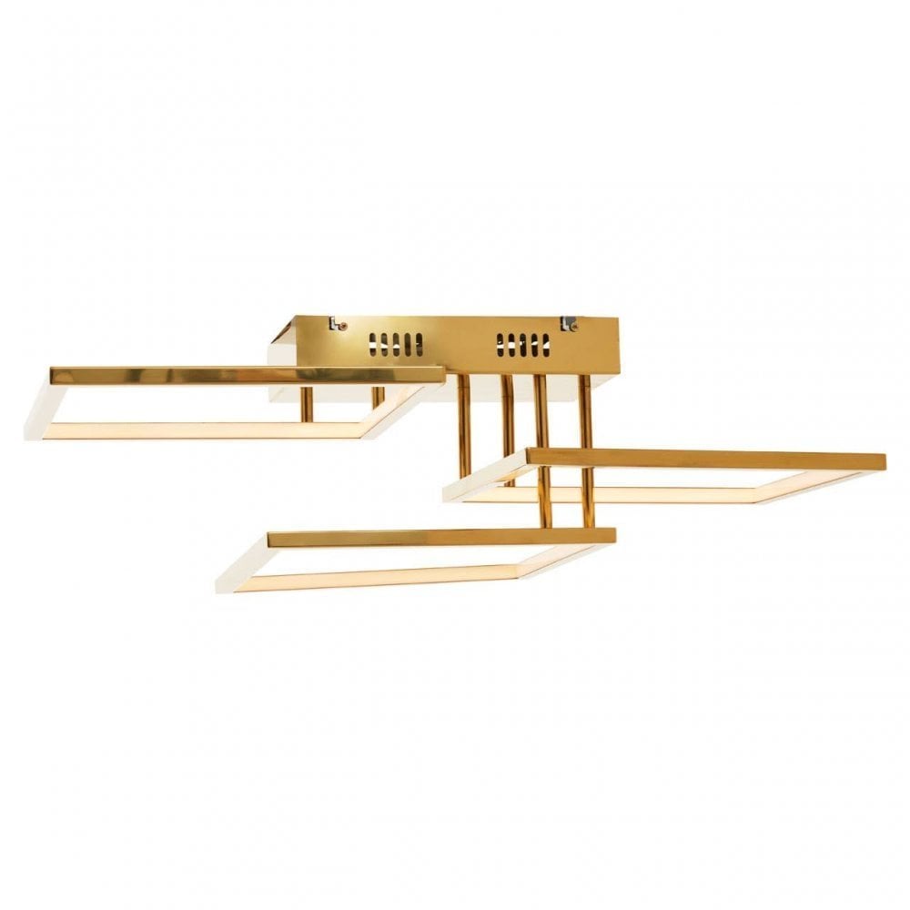 Trieste Three Square Ceiling Light