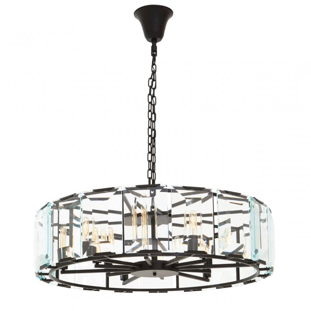 Babylon Large Black Iron Chandelier