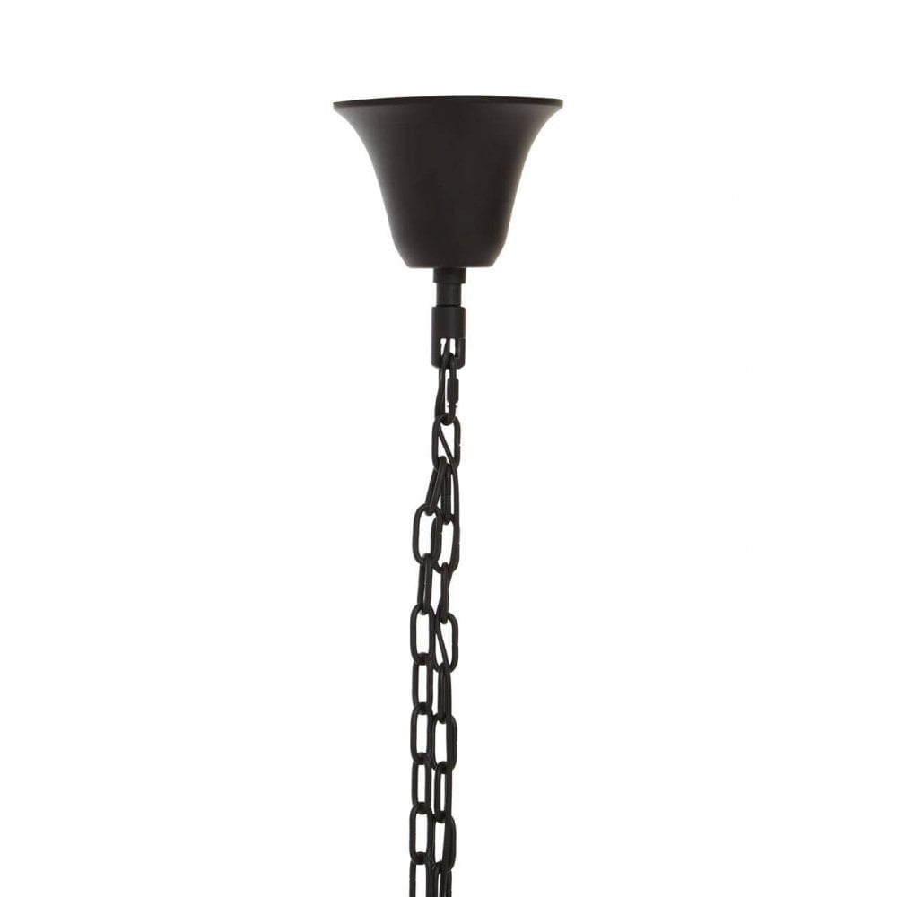 Babylon Large Black Iron Chandelier