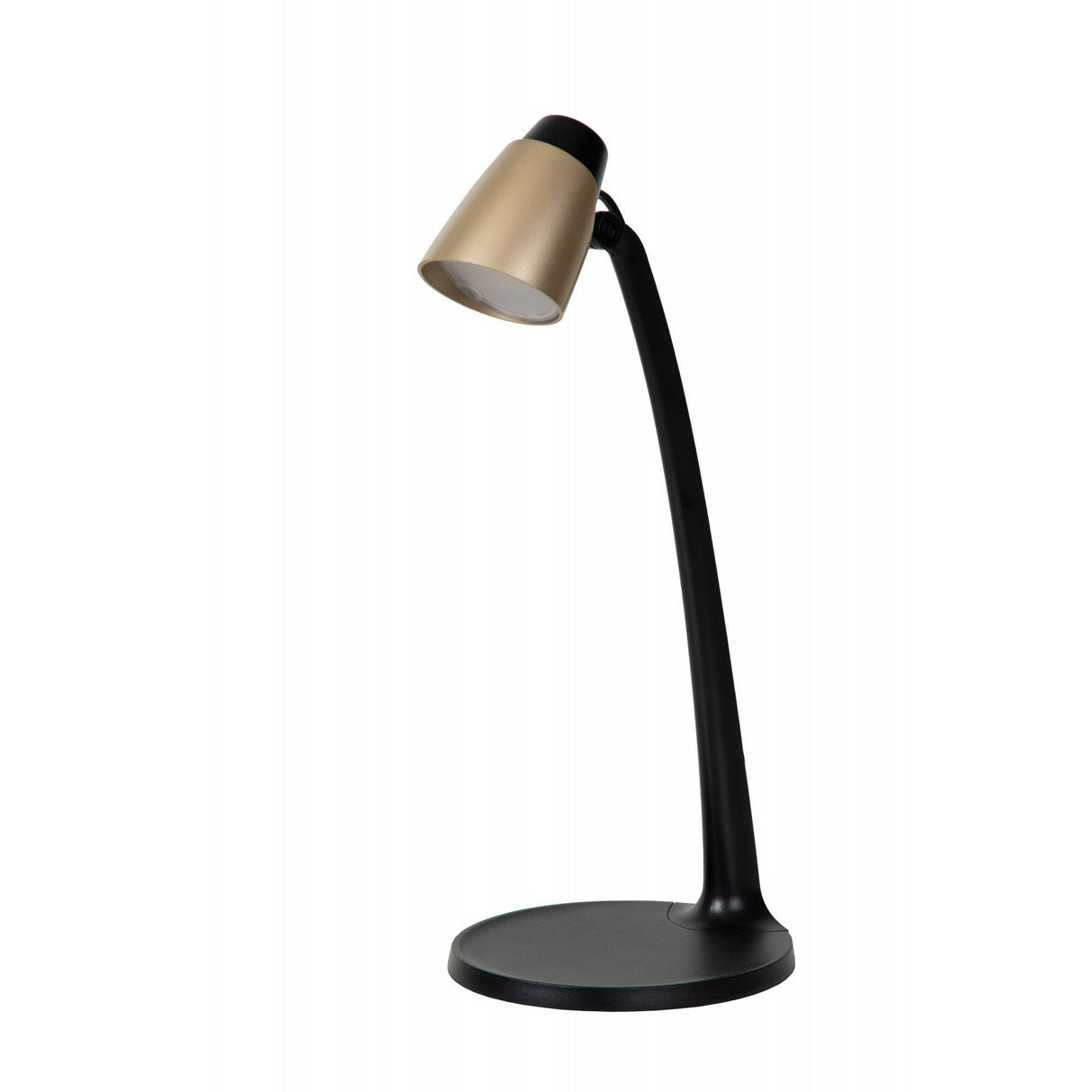 Lucide LUDO - Classic Brass Desk Lamp with Integrated LED
