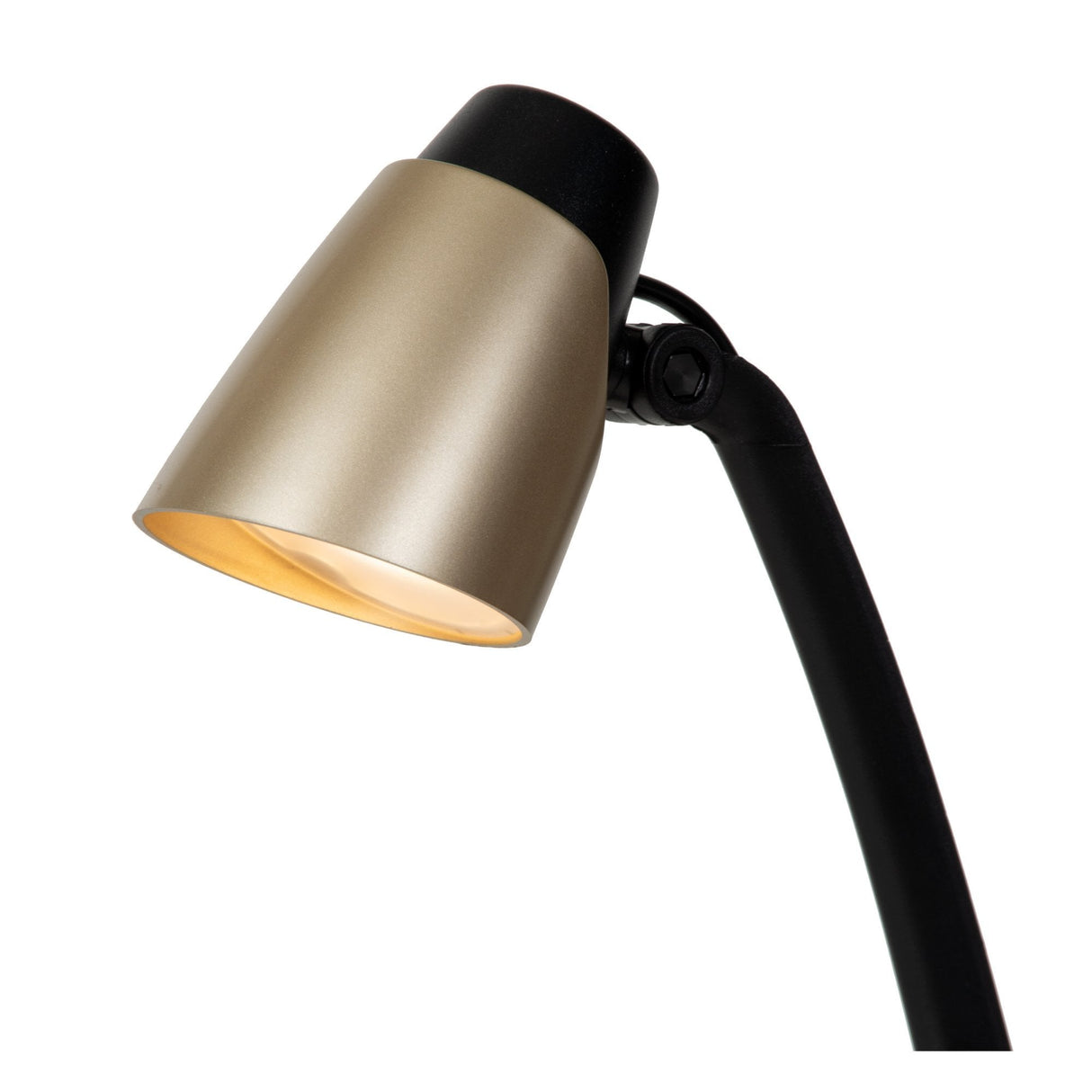 Lucide LUDO - Classic Brass Desk Lamp with Integrated LED