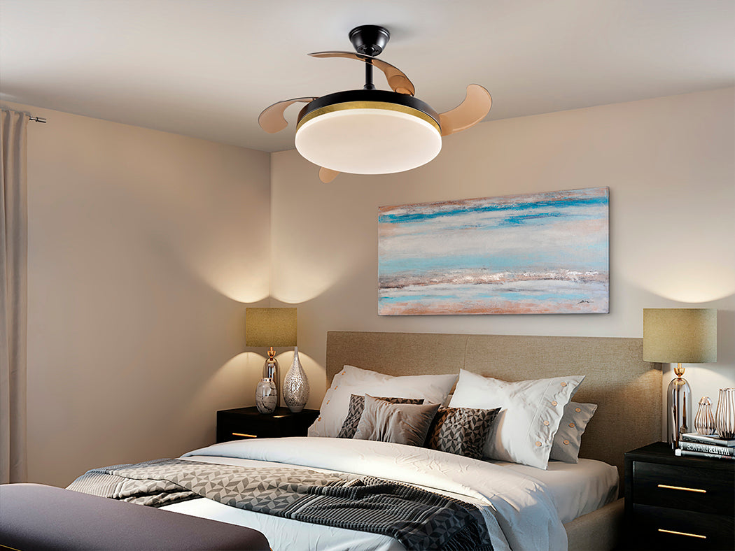 Blackgold Vento Fan Ø50/100 with Dimmable Feature