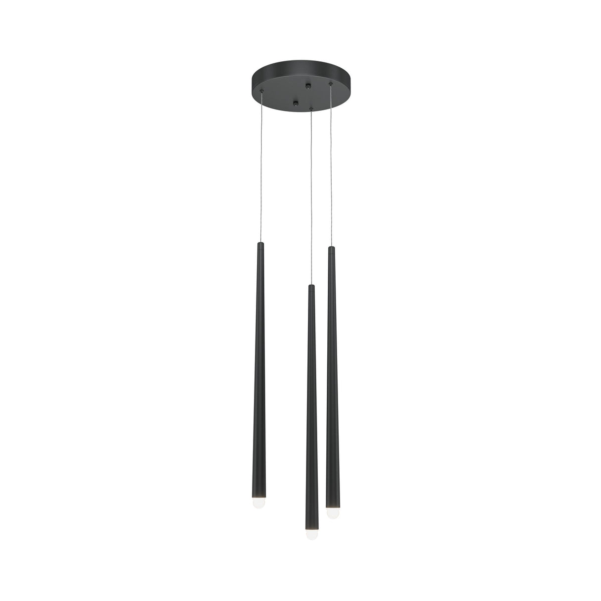 Sleek Black Cascade LED Pendant Light by Maytoni