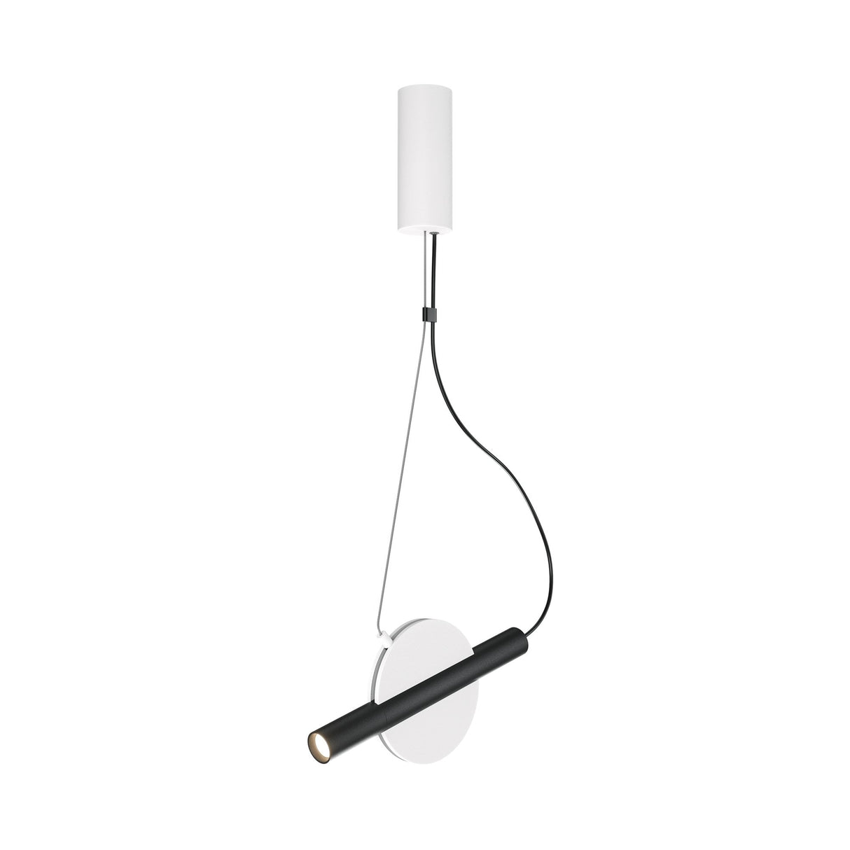 Sleek Enigma Pendant Light - White