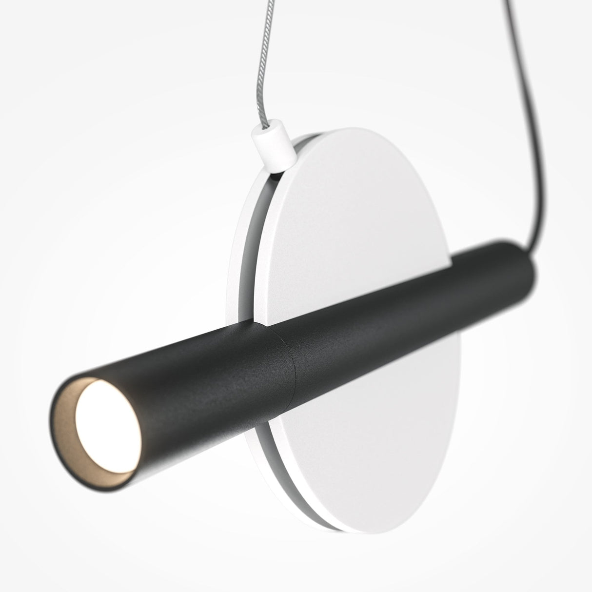 Sleek Enigma Pendant Light - White