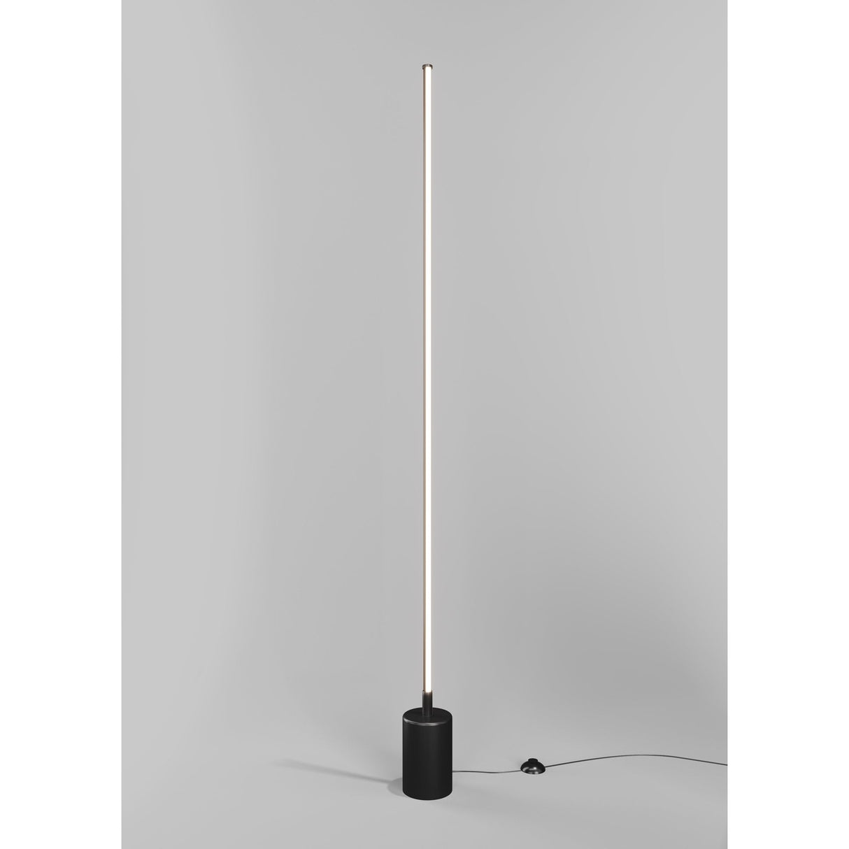 Sleek Black Modern Flow LED Floor Lamp by Maytoni