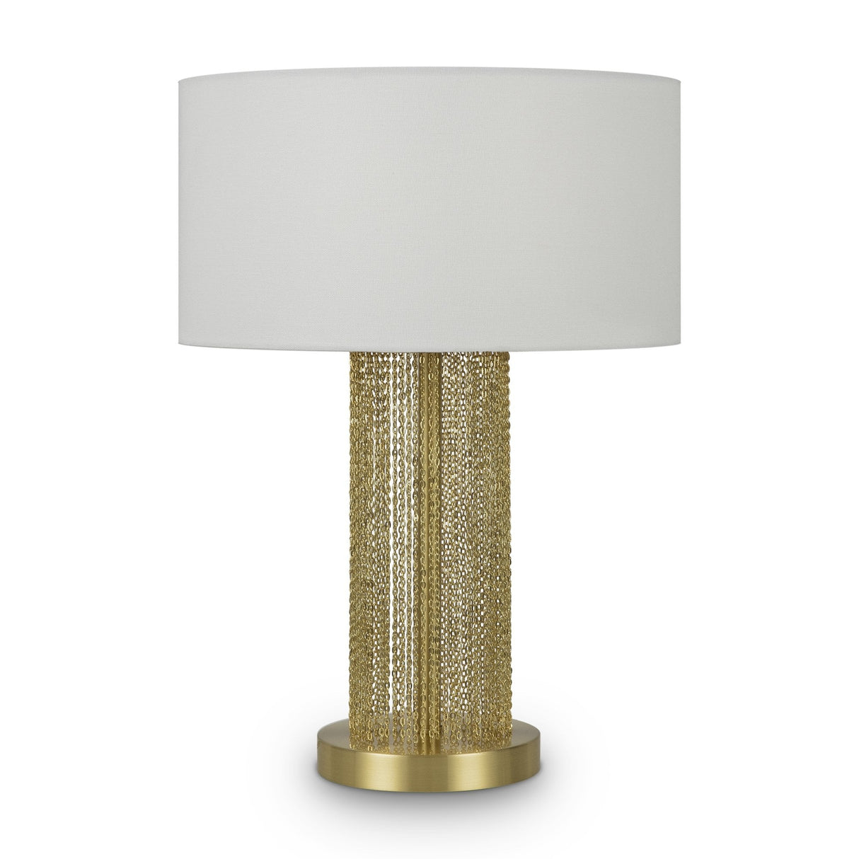 Elegant Gold Modern Table Lamp with White Sphere Lampshade